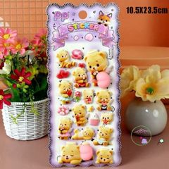 Miếng Dán Pha Lê Lập Thể Sanrio - Hình Dán Hoạt Hình Dễ Thương Cho Trang Trí DIY và Đồ Chơi Trẻ Em 10.5x23.5cm
