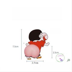Nhãn Dán 3D Mông Độc Đáo - Bộ 2 Miếng Trang Trí Ô Tô Gương Chiếu Hậu, Chống Va Chạm, Phụ Kiện Đáng Yêu