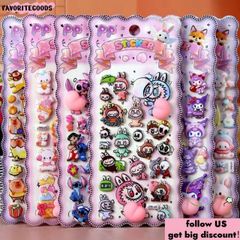 Miếng Dán Lập Thể Sanrio Pha Lê Dễ Thương - Giúp Giảm Căng Thẳng & Tự Làm Thủ Công Nghệ Thuật Chất Lượng Cao 10.5x23.5cm
