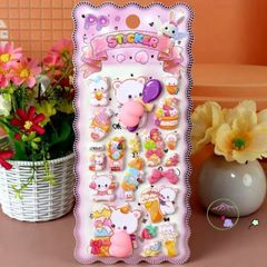 Miếng Dán Lập Thể Sanrio Pha Lê Dễ Thương - Giúp Giảm Căng Thẳng & Tự Làm Thủ Công Nghệ Thuật Chất Lượng Cao 10.5x23.5cm