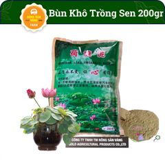 Bùn Khô 200gr Xử Lý Cho Hoa Sen - Thích Hợp Cho Cây Thủy Sinh và Môi Trường Ngập Nước