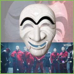 Mặt Nạ Cosplay Money Heist Salvador Dali - Phụ Kiện Halloween và Tiệc Hóa Trang Độc Đáo, Thoáng Khí và Thực Tế