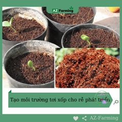 Mụn Dừa Tự Nhiên - Giá Thể Trồng Cây Không Tác Hại Môi Trường Trong Túi Zip 5dm3 - AZ Farming