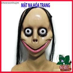 Mặt Nạ Hài Hước Momo - Phụ Kiện Halloween Độc Đáo Cho Tiệc Cosplay và Căn Nhà Ma Ám, Chất Liệu Bền Bỉ