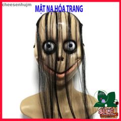 Mặt Nạ Hài Hước Momo - Phụ Kiện Halloween Độc Đáo Cho Tiệc Cosplay và Căn Nhà Ma Ám, Chất Liệu Bền Bỉ