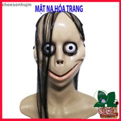 Mặt Nạ Hài Hước Momo - Phụ Kiện Halloween Độc Đáo Cho Tiệc Cosplay và Căn Nhà Ma Ám, Chất Liệu Bền Bỉ