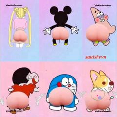 Bộ 30 Hình Dán Silicon Mông Đào Mochi Squishy - Trang Trí Máy Tính Bảng, Giảm Stress, Dễ Thương, Chống Sốc, Dành Cho Người Yêu Thích Đồ Chơi Vui Nhộn