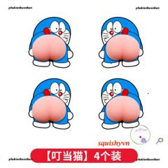 Bộ 30 Hình Dán Silicon Mông Đào Mochi Squishy - Trang Trí Máy Tính Bảng, Giảm Stress, Dễ Thương, Chống Sốc, Dành Cho Người Yêu Thích Đồ Chơi Vui Nhộn