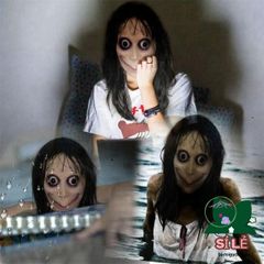 Mặt Nạ Ma Quái Momo Kinh Dị - Phụ Kiện Halloween Cho Cosplay, Tiệc Hóa Trang và Trang Trí 22x25cm