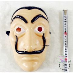 Mặt Nạ Salvador Dali - Phong Cách La Casa De Papel Money Heist, Mặt Nạ Halloween Cổ Điển Thân Thiện Với Môi Trường, Đồ Hóa Trang ấn Tượng