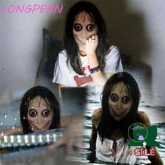 Mặt nạ Halloween Momo Đáng Sợ - Phụ Kiện Cosplay Cao Su Cho Tiệc Hóa Trang và Biểu Diễn Sân Khấu