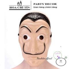 Mặt Nạ Hóa Trang Halloween Nhân Vật Salvador Dali - Phụ Kiện Tiệc Hóa Trang Money Heist Độc Đáo, Dùng Được Cho Nam Nữ