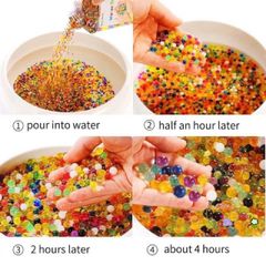 Hạt Nở Trang Trí Slime & Cây Thủy Sinh - 50G, Kích Thước 7-8mm, 9-11mm, Nhiều Màu Sắc, Không Độc Hại, Dễ Dàng Sử Dụng