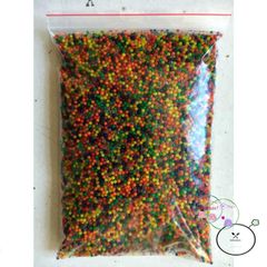 Thùng 1KG Hạt Nở Đa Sắc (1000g) - 50.000 Viên Trang Trí Đầy Sáng Tạo và Vui Chơi Cho Bé