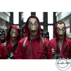 Mặt nạ hóa trang Salvador Dali - Phong cách La Casa De Papel (Money Heist) cho Halloween và lễ hội hóa trang, 25x15 cm, nhựa an toàn.