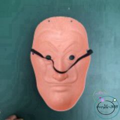 Mặt nạ hóa trang Salvador Dali - Phong cách La Casa De Papel (Money Heist) cho Halloween và lễ hội hóa trang, 25x15 cm, nhựa an toàn.