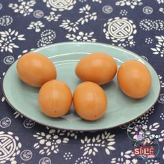 Bộ 10 Trứng Gà Giả Bằng Nhựa - Mô Hình Đào Tạo Cho Gà Tre, Trứng Mồi An Toàn Dành Cho Gia Cầm, Đồ Chơi Giáo Dục Sáng Tạo