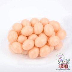 Bộ 10 Trứng Gà Giả Bằng Nhựa - Mô Hình Đào Tạo Cho Gà Tre, Trứng Mồi An Toàn Dành Cho Gia Cầm, Đồ Chơi Giáo Dục Sáng Tạo