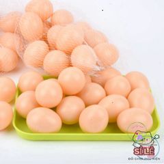 Bộ 10 Trứng Gà Giả Bằng Nhựa - Mô Hình Đào Tạo Cho Gà Tre, Trứng Mồi An Toàn Dành Cho Gia Cầm, Đồ Chơi Giáo Dục Sáng Tạo