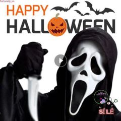 Mặt Nạ Ghostface Kì Quái Halloween - Đầu Lâu Rùng Rợn, Phụ Kiện Trang Trí Tiệc Hóa Trang Độc Đáo cho Tất Cả Mọi Người
