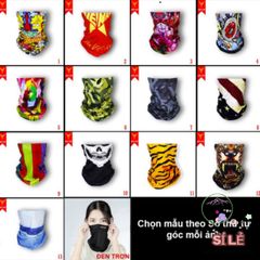 Khăn ống đa năng chống bụi cao cấp cho biker - Bảo vệ mặt và cổ - Chất liệu thun mềm mại, điều hòa nhiệt độ, nhiều màu sắc lựa chọn