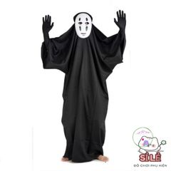 Bộ trang phục Vô Diện phong cách hoạt hình Nhật Bản - Quần, Áo, Găng tay và Mặt nạ cho cosplay và tiệc hóa trang