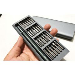 Bộ 24 Tua Vít Nam Châm Chất Liệu Thép Từ Tính Cao Cấp - Dụng Cụ Sửa Chữa Điện Tử, Máy Móc Cỡ Nhỏ