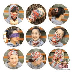 Khăn Đa Năng Co Giãn Thể Thao - Khăn Turban Chạy Bộ & Phượt, Giao Hàng Ngẫu Nhiên, Phụ Kiện Thời Trang Đa Dụng