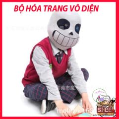 Mặt Nạ Cá Xanh Sans Undertale - Phụ Kiện Cosplay Độc Đáo, Chất Liệu Latex An Toàn, Dành Cho Lễ Hội Halloween và Sự Kiện Hóa Trang
