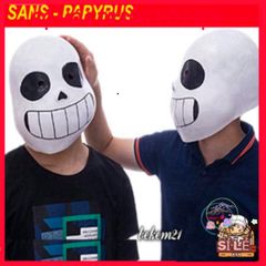 Mặt Nạ Cá Xanh Sans Undertale - Phụ Kiện Cosplay Độc Đáo, Chất Liệu Latex An Toàn, Dành Cho Lễ Hội Halloween và Sự Kiện Hóa Trang