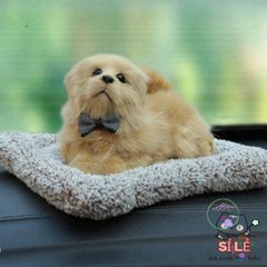 Bộ Đôi Ngựa Vàng Mẹ Con - Thú Nhồi Bông với Lõi Than Hoạt Tính Khử Mùi và Lọc Không Khí Cho Ô Tô - Người Bạn Dễ Thương Trong Xe Hơi