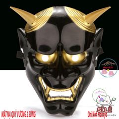 Mặt Nạ Quỷ Vương Hannya Nhật Bản - Phụ Kiện Cosplay Halloween Độc Đáo Với Thiết Kế 2 Sừng Huyền Bí