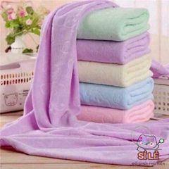 Khăn Tắm Cao Cấp Xuất Nhật 140x70cm - Siêu Mịn, Khả Năng Hút Nước Tốt, An Toàn Cho Da, Thiết Kế Dễ Thương Cho Gia Đình