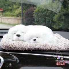 Mèo Bông Khử Mùi - Than Hoạt Tính Đồ Chơi Trang Trí Xe Hơi và Văn Phòng - Kích Thước Lớn 26x20cm và Nhỏ 14x17cm