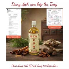Dầu Nóng Xoa Bóp SuTong 10ml & 60ml - Giảm Đau Nhức Cơ Khớp, Thư Giãn Cơ Bắp, Hỗ Trợ Phục Hồi Chấn Thương