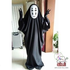 Bộ đồ hóa trang Vô Diện Cosplay Halloween - Trang Phục Bí Ẩn Kèm Găng Tay và Mặt Nạ Thời Trang, Quà Tặng Độc Đáo