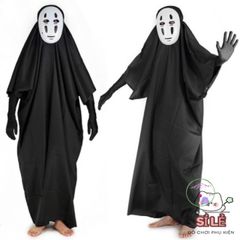 Bộ đồ hóa trang Vô Diện Cosplay Halloween - Trang Phục Bí Ẩn Kèm Găng Tay và Mặt Nạ Thời Trang, Quà Tặng Độc Đáo