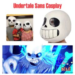 Mặt Nạ Đầu Mắt Xanh Undertale Sans - Phụ Kiện Hóa Trang Độc Đáo Cho Fan Game, Halloween, Tiệc Tùng