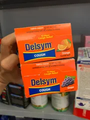 Siro ho Delsym 12 Giờ Giảm Ho Ngày và Đêm 148ml - Hương Vị Nho Dễ Uống, Dành Cho Người Lớn và Trẻ Em Từ 4 Tuổi Trở Lên