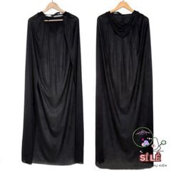 Áo choàng Thần Chết màu đen/đỏ cho Halloween - Trang phục hóa trang ấn tượng cho bữa tiệc và lễ hội hóa trang.