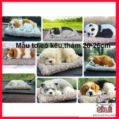 Gấu bông chó mèo khử mùi than hoạt tính - Trang trí ô tô và bàn làm việc, mẫu lớn đáng yêu kêu vui nhộn.