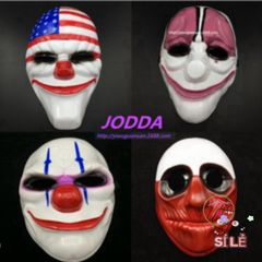 Mặt Nạ Chú Hề Đỏ PAYDAY - Mặt Nạ Halloween Trang Trí Cờ Mỹ Cho Barbershop và Tiệc Hóa Trang