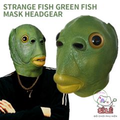 Mặt Nạ Quái Vật Người Cá Xanh - Phụ Kiện Halloween Độc Đáo Cho Tiệc Hóa Trang, Lưu Giữ Kỷ Niệm Vui Vẻ