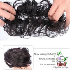 Dây Kẹp Tóc Bun Xoăn Lộn Xộn Chignon Donut Scrunchies - Phụ Kiện Thời Trang Co Giãn Cho Nữ, Chất Liệu Chịu Nhiệt Cao