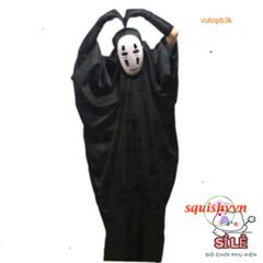 Bộ Trang Phục Hóa Trang Kaonashi Cosplay Spirited Away - Áo Choàng Đen và Mặt Nạ Vô Diện Cho Trẻ Em và Người Lớn