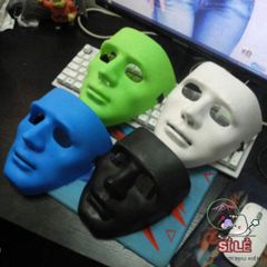 Mặt Nạ Cosplay Jabbawockeez Trắng - Phụ Kiện Hóa Trang Độc Đáo Cho Tiệc Tùng & Biểu Diễn Nghệ Thuật