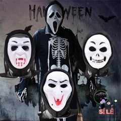 Mặt Nạ Scream Halloween Chính Hãng - Phụ Kiện Hóa Trang Ma Quái Phong Cách Thần Chết Độc Đáo, Thời Trang Dịp Lễ Hội