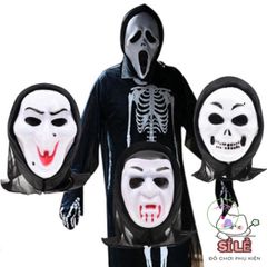 Mặt Nạ Scream Halloween Chính Hãng - Phụ Kiện Hóa Trang Ma Quái Phong Cách Thần Chết Độc Đáo, Thời Trang Dịp Lễ Hội