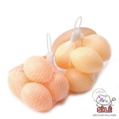 Bộ 5 Trứng Gà Nhựa Giả - Trang Trí Nội Thất & Kích Thích Gà Mái Đẻ Trứng - Sản Phẩm An Toàn và Độc Đáo