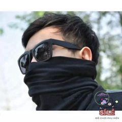 Khăn Phượt Đa Năng Màu Đen - Chống Nắng, Bụi Bẩn, Phụ Kiện Thời Trang Độc Đáo Cho Cuộc Phiêu Lưu Ngoài Trời